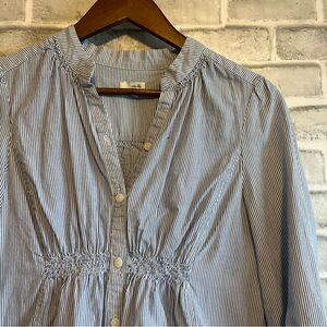 Odille Blue Striped Blouse